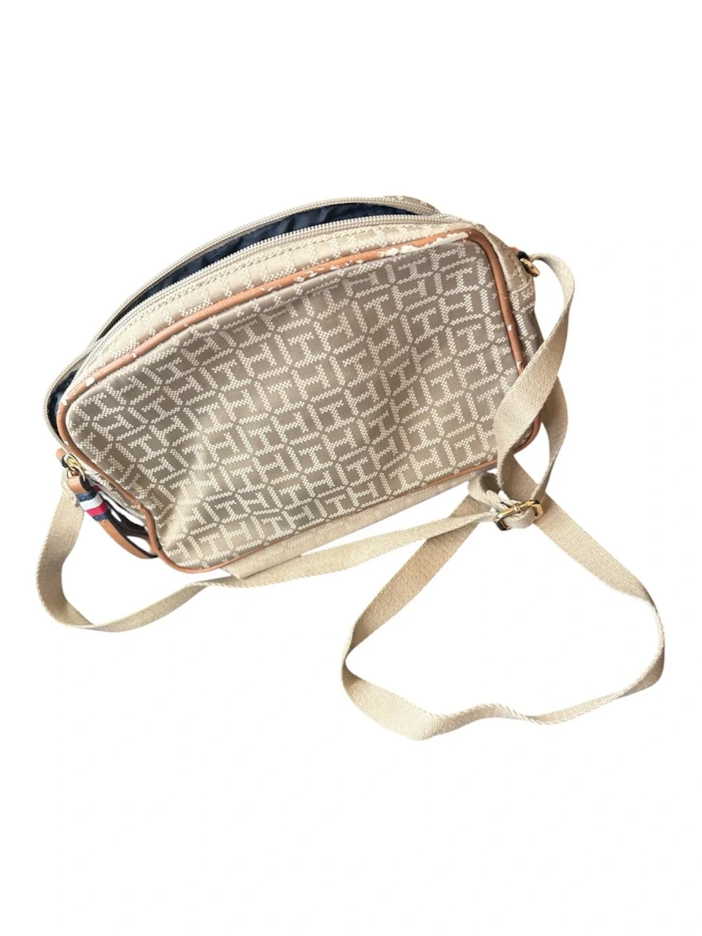 Tommy Hilfiger Cynthia Monogram Camera Crossbody Bag